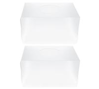 FONDOTIN 2pcs Transparent Detachable Annual Meeting Lottery Boxes with Sturdy Material for Fair Voting and Fundraising Decorative Raffle Containers for Office Events and Gatherings