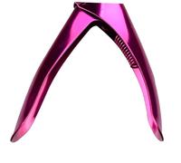 FONDOTIN 2PCS U Shape Nail Clipper Stainless Steel Nail Cutter Pedicure Clip Tool for Acrylic False Artificial and Natural Ergonomic Manicure Trimmer for Home and Salon Use