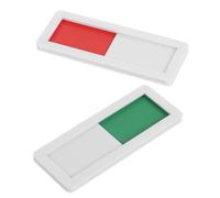 FONDOTIN 2Pcs Vacant Slider Privacy Sign Door Status Switching Signs for Toilet Bathroom Office Occupied In Use Door Plaques with Pasting Design for Conference Hotel