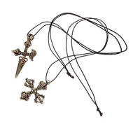 FONDOTIN 2pcs Vajra Pestle Pendants Handmade Buddhism Ornaments Unique Keychain Necklace Bracelet Accessories Random Styles for Craft and Ritual Use