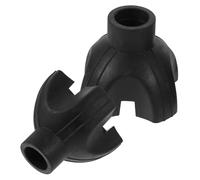 FONDOTIN 2pcs Walking Cane Foot Pad Slip Crutch Tips Prong Cane Tips for Stability Safety