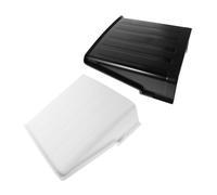 FONDOTIN 2pcs Waterproof Camera Rain Cover and Outdoor Protective Hood for Security Cameras, Plastic Sunshade Shield with Dustproof Rainproof Design for Cctv, Nest, Ring - White Black