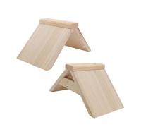 FONDOTIN 2Pcs Wooden Dove Rest Parrot Perch for Pigeons and Birds Natural Wood Material Safe and Durable Bird Stand
