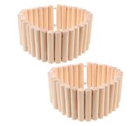 FONDOTIN 2pcs Wooden Hamster Ladder Bridge Climbing Accessory for Small Animals Safe Natural Wood Design for Chinchillas and Hamsters for Cage Integration