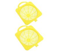 FONDOTIN 2pcs Yellow Bird Breeding Nest Box for Parakeets Cockatiels Small Parrots Use Easy to Clean Enhanced Hatching Success Lightweight Plastic Nesting Box