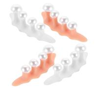 FONDOTIN 2sets Nail Toe Separator Silicone Toe Separators for Pedicure Manicure Tools Toenail Spacers Silicone