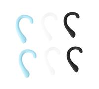 FONDOTIN 3 Pairs Universal Silicone Ear Protective Cover Ear Back Grips for Face Mask Anti Pain Soft Lightweight Protection Black White Light Grey Random Color