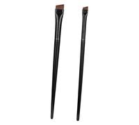 FONDOTIN 3 Sets Angled Eyeliner Brow Coloring Makeup Brushes Ultra Fine Slanted Eyebrow Applicators for Precise Eye Makeup Lightweight Durable Design for Professionals and Beginners