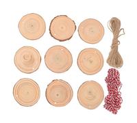 FONDOTIN 30 Pcs Unfinished Wood Slices Wood Cutouts for Crafts Wooden Discs for Crafts