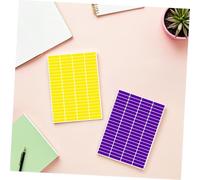 FONDOTIN 30 Sheets Multi-Color Writable Stickers Labels Self-Adhesive Rectangular Synthetic Paper Tags for Office Home Warehouse Classification Sorting Packaging