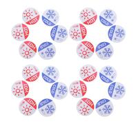 FONDOTIN 30Pair Hot Cold Water Sign Stickers Self-adhesive Temperature Labels for Faucets Bathroom Kitchen Safety Indicators