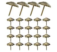 FONDOTIN 30pcs Antique Bronze Upholstery Nails Four Leaf Clover Studs Heavy Duty Decorative Furniture Tacks for Doors Sofa Barn Door Farmhouse DIY Projects