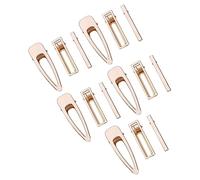 FONDOTIN 30Pcs Assorted Metal Hair Clips Kit Single Prong Hairpins for Styling Cutting Makeup Durable Hair Accessories for Home Travel