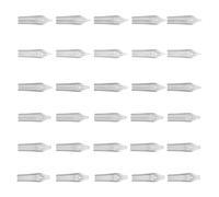 FONDOTIN 30pcs Fountain Pen Nibs Set with Various for Smooth Calligraphy and Signature Writing Easy to Install Replacement Pen Nibs for Students and Artists