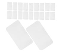 FONDOTIN 30pcs Rectangular Sublimation Badge Blanks Heat Transfer Stickers Self Adhesive Thermal Printing Labels for DIY Decoration Home Stationery Personalization