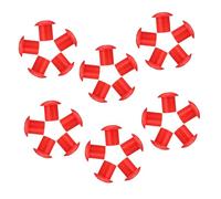 FONDOTIN 30pcs Red Rebar Caps High-visibility Safety Covers for Reinforcement Bars Compression-resistant Protective End Caps for Construction Sites