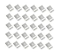 FONDOTIN 30pcs Stainless Steel Solar Panel Cable Clips Photovoltaic Wire Clamps for Trailer Frame Wiring Corrosion-resistant Electric Wire Fasteners with Special Surface Treatment
