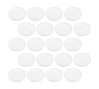 FONDOTIN 30pcs White Plastic End Caps for 76mm Cardboard Mailing Tubes Reusable Postal Tube Plugs for Poster Rolls Drawing Storage Covers for Document Shipping