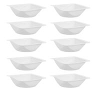 FONDOTIN 30Pcs White Square Plastic Weighing Boats Corners Reusable Laboratory Weighing Trays for Powder Measurement Medium Size Lab Pans Suitable for Chemical Sample Handling