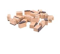 FONDOTIN 32pcs Vintage Wooden Date Stamps with Month Number Week English Labels for Scrapbooking Card Making Journaling Wedding Christmas Craft Supplies