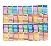 FONDOTIN 36 Sheets Convenient Budget Planner Sheets with Punched Design Thick Tear Resistant for Daily Expense Tracking and Monthly Cash Management Portable Business Budget Organizer