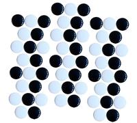 FONDOTIN 360pcs Double-sided Go Stones Set Small Imitation Jade Material Black and White Go Game Pieces for Home and Educational Board Game