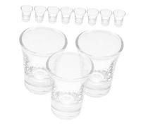 FONDOTIN 36pcs Glass Communion Cups for Church Service Heat Resistant Reusable Holy Drinkware Fits Standard Communion Trays Elegant Clear Sacrament Glassware for Home and Office
