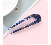 FONDOTIN 3pcs Acetate Hair Forks French Pins for Women Secure Chignon Pin with Elegant Marble Tortoiseshell Design Simple Stylish Hair Accessories for Everyday and Special Occasions