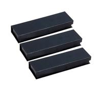 FONDOTIN 3Pcs Black Pencil Case Pen Box and Tableware Organizer with Chopstick Storage Holder Easy Open Flatware Container for Home and School Use