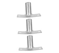 FONDOTIN 3pcs Broom Handle Adapter Metal Bracket Replacement for Strong Connection and Stability Ergonomic Design for Seamless Cleaning Experience Compatible with Broom Heads and Poles