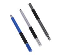 FONDOTIN 3pcs Capacitive Stylus Pen Metal Fine Point and Round Tip for Smartphones Tablets Lightweight Durable Writing Tool Grey Silver Dark Blue