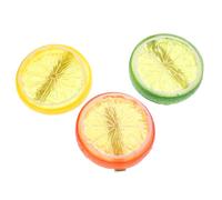 FONDOTIN 3pcs Creative Lemon Hair Barrettes Lightweight Fruit Clips for Women Cute Simulated Lemon Slice Hair Accessories