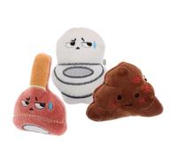 FONDOTIN 3pcs Cute Plush Poop Hair Barrettes Hair Clips Cloth Material Fluffy Side Bang Clip Keeps Hairstyle Neat and Tidy Adorable Cartoon Design Accessories for Girls and Women