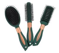 FONDOTIN 3pcs Detangling Comb Set Curved Vented Comb Paddle Brush for All Hair Types Smooth Spherical Teeth for Gentle Scalp Care Easy Styling for Women Men
