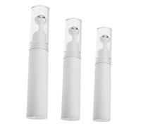 FONDOTIN 3pcs Eye Cream Applicator Roller Bottles Set 5ml 10ml 15ml Empty Refillable Roller-on Bottles for Travel Skincare Essential Oils with White Caps