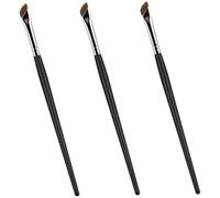 FONDOTIN 3pcs Eyeliner Brow Brush Angled Precision Concealer Applicator Tools for Smooth Makeup Application Ergonomic Handle for Professional and Beginner Use