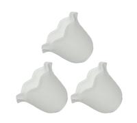 FONDOTIN 3pcs Frosted Glass Lamp Shades E27 Pendant Lamp Covers Kapok Flower Pattern for Home Lighting