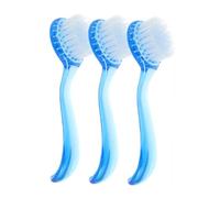 FONDOTIN 3pcs Goat Horn Face Cleaning Brush with Soft Gentle Bristles for Deep Pore Cleansing and Blackhead Removal Manual Facial Scrubber for Skincare and Radiant Skin