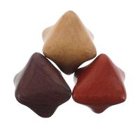 FONDOTIN 3pcs Hexagon Wooden Hand Grip Strength Trainer Balls - Hand Exercise Squeezers Aromatic Wood, Rosewood, and Wenge - Finger Muscle Trainer for Home Rehabilitation and Office Stress