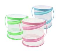 FONDOTIN 3pcs Insect Habitat Cage Lightweight Butterfly Observation Net for Boys and Girls Outdoor Exploration Mesh Insect Breeding Cylinder