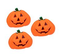 FONDOTIN 3pcs Interactive Dog Pumpkin Ball Toy Squeaky Sound Fun for Dogs Material for Halloween Playtime and Training