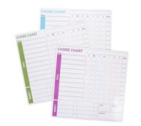 FONDOTIN 3pcs Magnetic Dry Erase Home Chore Charts Multi-functional Reward Planner Stickers for Family Responsibility and Habit Tracking Fridge