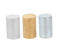 FONDOTIN 3pcs Metal Cylinder Set for Density Investigation Physics Lab Experiments with Copper Iron and Aluminum Cylinders for School and Laboratory Science Teaching