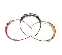 FONDOTIN 3pcs Oxford Headband for Females U-shape Multi-tooth Headwear for Face Washing Delicate Headband As Stylish Hair Decor for Everyday Use