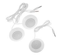 FONDOTIN 3pcs Portable Mini Pillow Speaker with Stereo Bass Sleep Sound Speaker for Deep Sleeping White Aux Headphone Jack Compatible with Computers and Mobile Devices