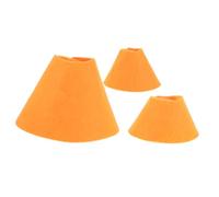 FONDOTIN 3pcs Small Orange Soft Guinea Pig Postoperative Collar Cone, Breathable Anti-bite Recovery Neck Ring for Hamsters, Squirrels, and Small Pets after Surgery