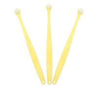 FONDOTIN 3pcs Soft Pet Toothbrush Set with Long Handle Rounded Head Dog Toothbrush for Small Dogs Puppies Kittens for Sensitive Gums Gentle Bristles for Oral Care