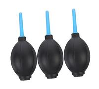 FONDOTIN 3pcs Squeeze Ball Air Blower Cleaner for Camera Lens Sensor and Computer Keyboard Ergonomic Portable Dust Blaster with Pin Valve Nozzle for Precise Electronic Cleaning