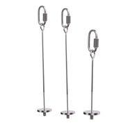 FONDOTIN 3Pcs Stainless Steel Bird Treat Skewers Vegetable Holder for Parrots and Small Birds Hanging Fruit Stand Cage Accessories
