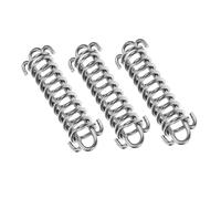 FONDOTIN 3pcs Stainless Steel Bungee Dog Leash Springs for Large Dogs Shock Absorber Rope Tightener with Tension Capacity Outdoor Retractable Leash Extension for Active Pets